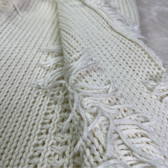 PPLA Kari Knit V-neck Drawstring Accent Poncho Sweater Sleeveless Size M/ 10-12 - Picture 7 of 11